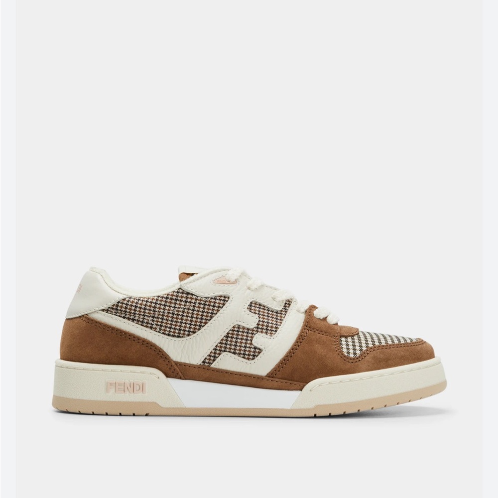 FENDI Match Check Suede FF Sneakers
